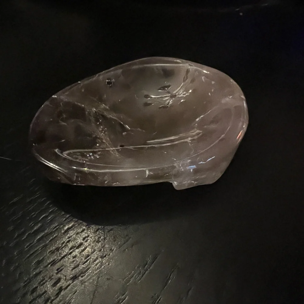 Smokey Quartz Irregular Crystal Dish Bowl